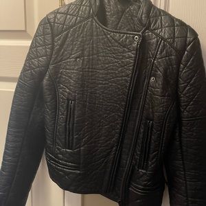 h&m leather jacket size 8 women's